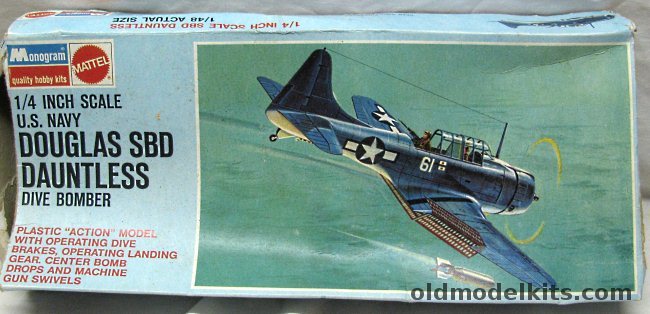 Monogram 1/48 Douglas SBD Dive Bomber - Blue Box Issue, 6830 plastic model kit